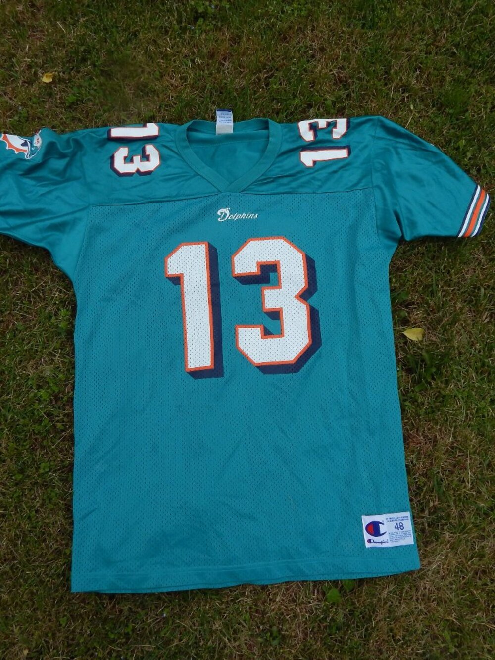 VINTAGE Miami Dolphins Dan Marino #13 Champion Jersey Mens 48 XL Football USA